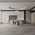 Modern table combination 3d model