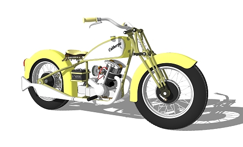 Modern Motorcycle 3d model