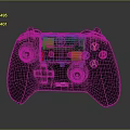 Xbox Wireless Game Controller With Black Design And Colorful ABXY Buttons