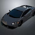 Sleek Gray Sports Car With Aerodynamic Design And Black Alloy Wheels
