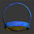 Elegant Blue and Gold Luxury Glossy Bracelets with Intertwined Line Patterns