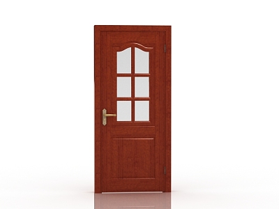 New Chinese Wooden Door 3d model