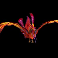 Modern Phoenix Animation 3d model