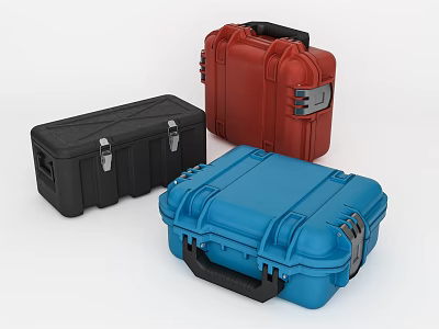 Durable Hard Shell Tool Cases for Hardware Tools in Multiple Colors 3d model