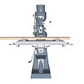 Vertical milling machine Milling machine 3d model
