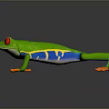 Frog Poison Frog Game Frog Reptile Cold Blooded Animal Reptile 3d model
