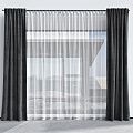 Modern Curtains 3d model