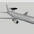 Passenger Airplane with White Fuselage Radar Dome on Tail Japanese Flag Emblem and Number 563