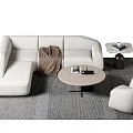 Modern Sofa Coffee Table Combination Sofa Combination 3d model