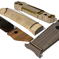 Handcrafted Wooden String Musical Instruments With Traditional Shapes And Designs