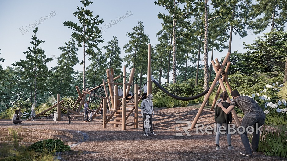 Modern Children's Play Area Forest Ecological Children's Play Area model