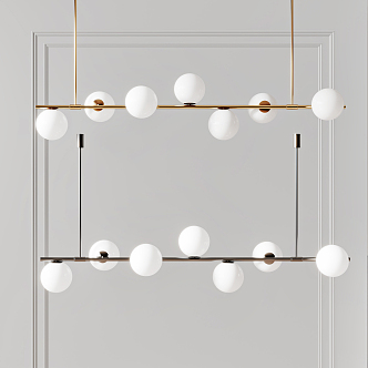 Modern chandelier 3d model