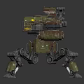 Modern Robot Warrior Mechanical Combat Police Mechanical Armor 3d model