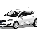 White Modern Sedan Car Exterior Design Featuring Sleek Body And Alloy Wheels