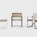 Modern Leisure Chairs In Three Designs With Metal Frames And Fabric Seats