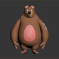 Modern Toy Cartoon Bear Anime Bear Big Bear 3d model