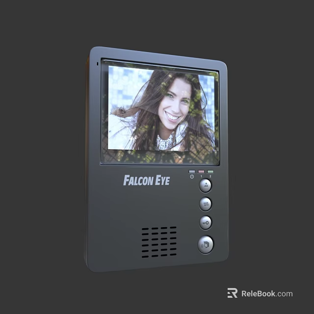 Falcon Eye Video Intercom Device With Screen Display And Control Buttons 3d model 