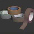 Various Colored Adhesive Tape Rolls For Daily Household Use With Pulled Strip