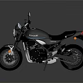 Black Modern Motorcycle Featuring Sleek Body Design Comfortable Seat And Stylish Mirrors