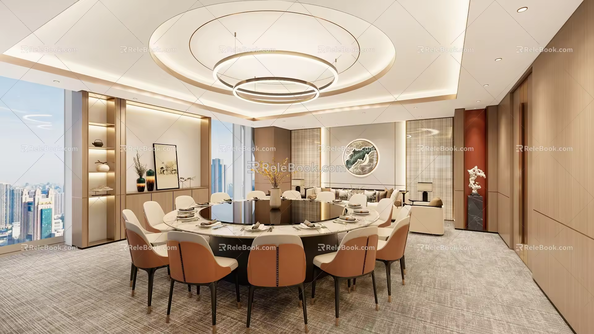 New Chinese Restaurant 3d model