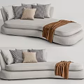 Modern Multiplayer Sofa Double Sofa 3d model