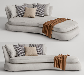 Modern Multiplayer Sofa Double Sofa 3d model