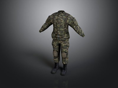 Military Uniform, Camouflage Uniform, Special Force Clothing, Special Force Clothing, Soldier Clothing, Soldier Equipment, Soldier Clothing 3d model