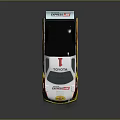 Toyota Race Pickup Truck With Pennzoil Sponsor Logos And Rear Spoiler