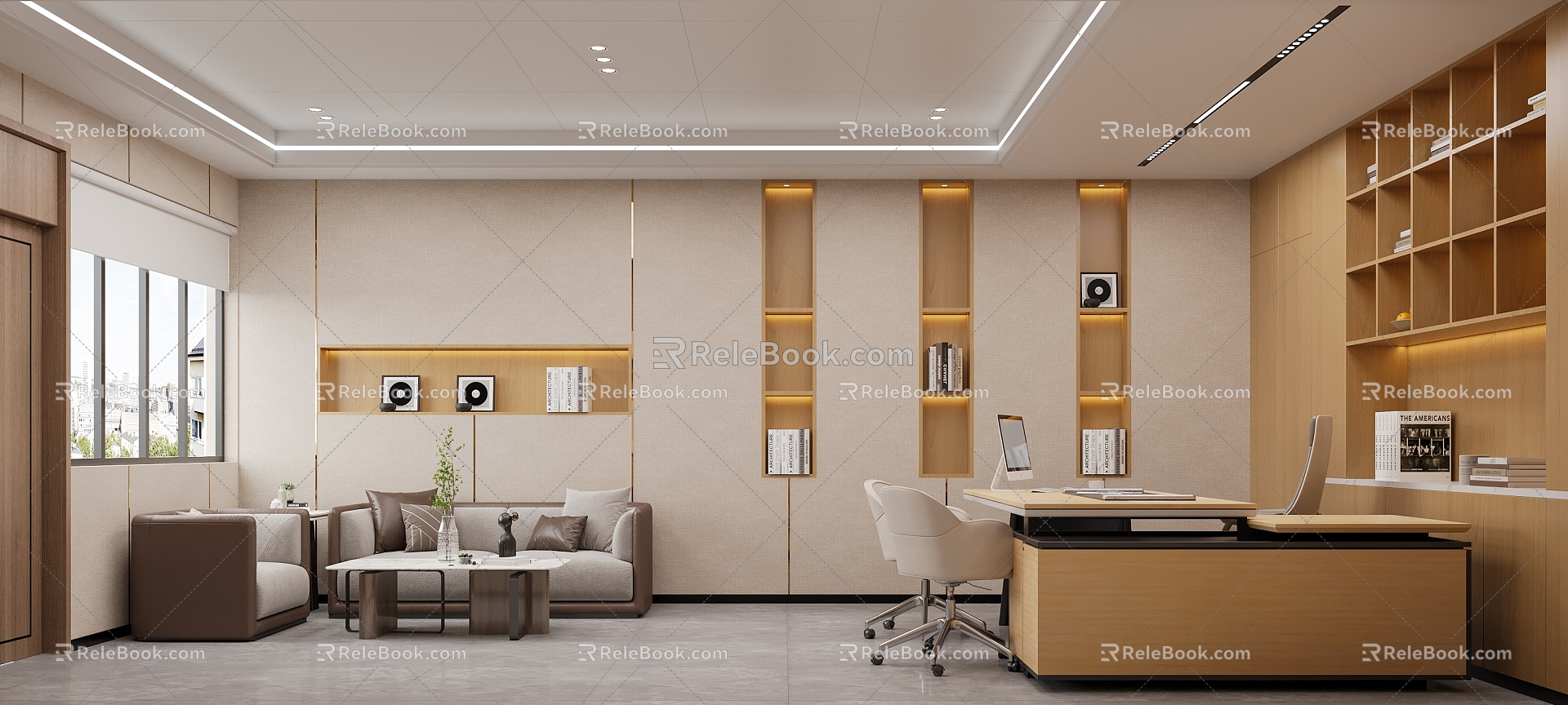 Office Manager Room 3d model