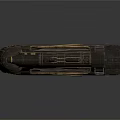 Vintage Black Steam Train Model With Gold Stripes And Retro Design