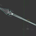 Classic Medieval Spear Featuring Sharp Metal Spearhead And Wooden Shaft