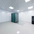 Security Monitoring Room Interior With Multiple Monitor Screens And Control Console