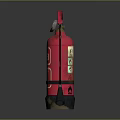 Red FIREX Fire Extinguisher With A B Label Black Nozzle And Base