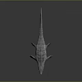 Realistic Prehistoric Marine Reptile Model With Gray Skin Open Mouth And Flippers