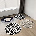 Round carpet 3d model