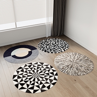 Round carpet 3d model