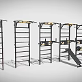 Durable Sports Equipment Set With Pull Up Bars Punching Bag And Weight Benches