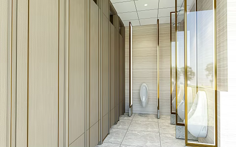 modern toilet public toilet partition washbasin toilet public toilet cubicle urinal 3d model