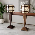 Floor lamp combination 3d model