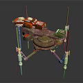 Advanced Lunar Lander With Mechanical Structure And Scientific Instruments For Space Exploration