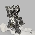Modern Robot Mechanical Girl Robot Armor 3d model