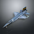 Gray Military Fighter Jet Airplane Model With Wing Tail Emblem