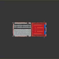 Shiny Red Fire Truck With Number 78 Ladder And Emergency Equipment