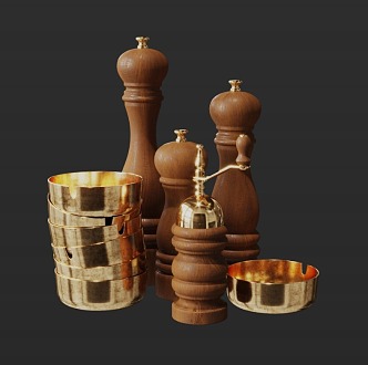 Coffee table ashtray 3d model