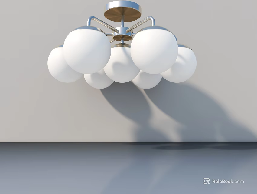 Modern Hinged Door With White Panel Design And Smooth Operation For Home Use 3d model