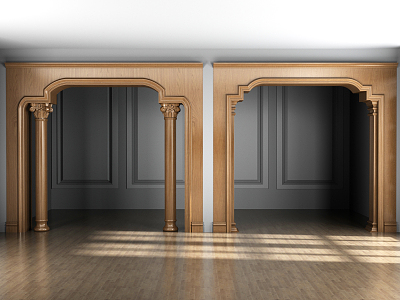 European-style arch 3d model