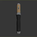 Durable Metal Flashlight With Copper Accent Black Textured Grip And Button