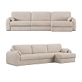 Nordic Simple Double Sofa Sofa Simple Double Sofa Pillow Simple Cushion Cushion 3d model