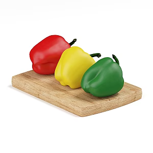 food vegetables bell pepper red pepper color pepper 3d model