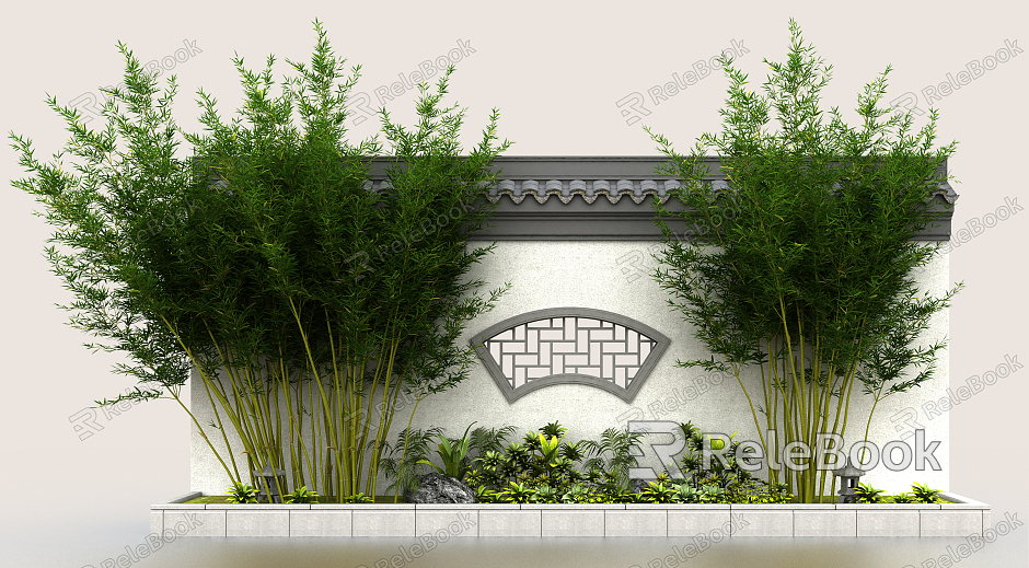 Chinese style landscape wall model